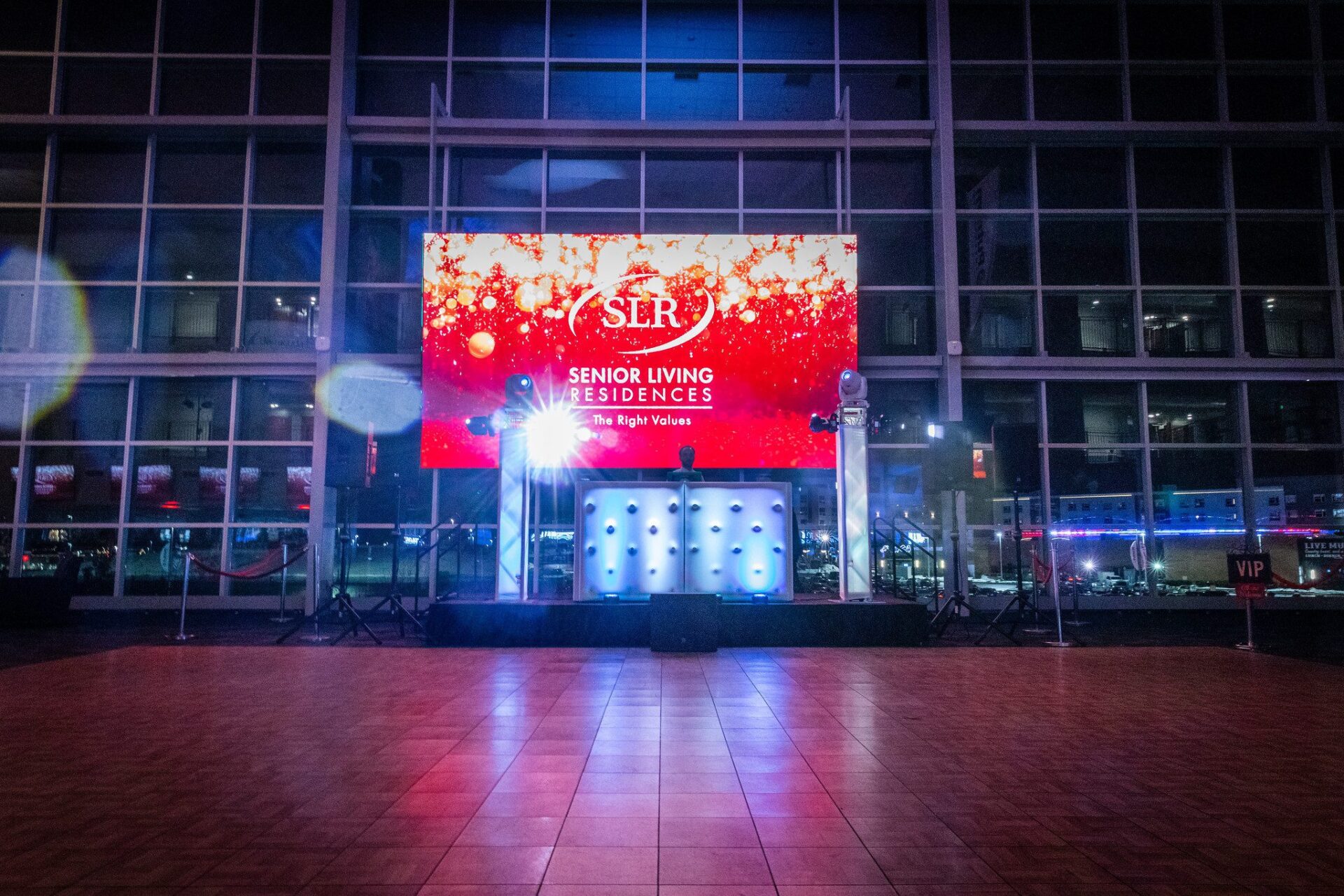 Prom DJ and intelligent lighting at Gillette Stadium Putnam Club