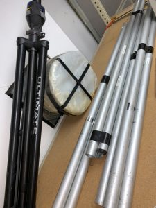 Extendable photo booth backdrop stand with base stands, for sale in Stoneham MA