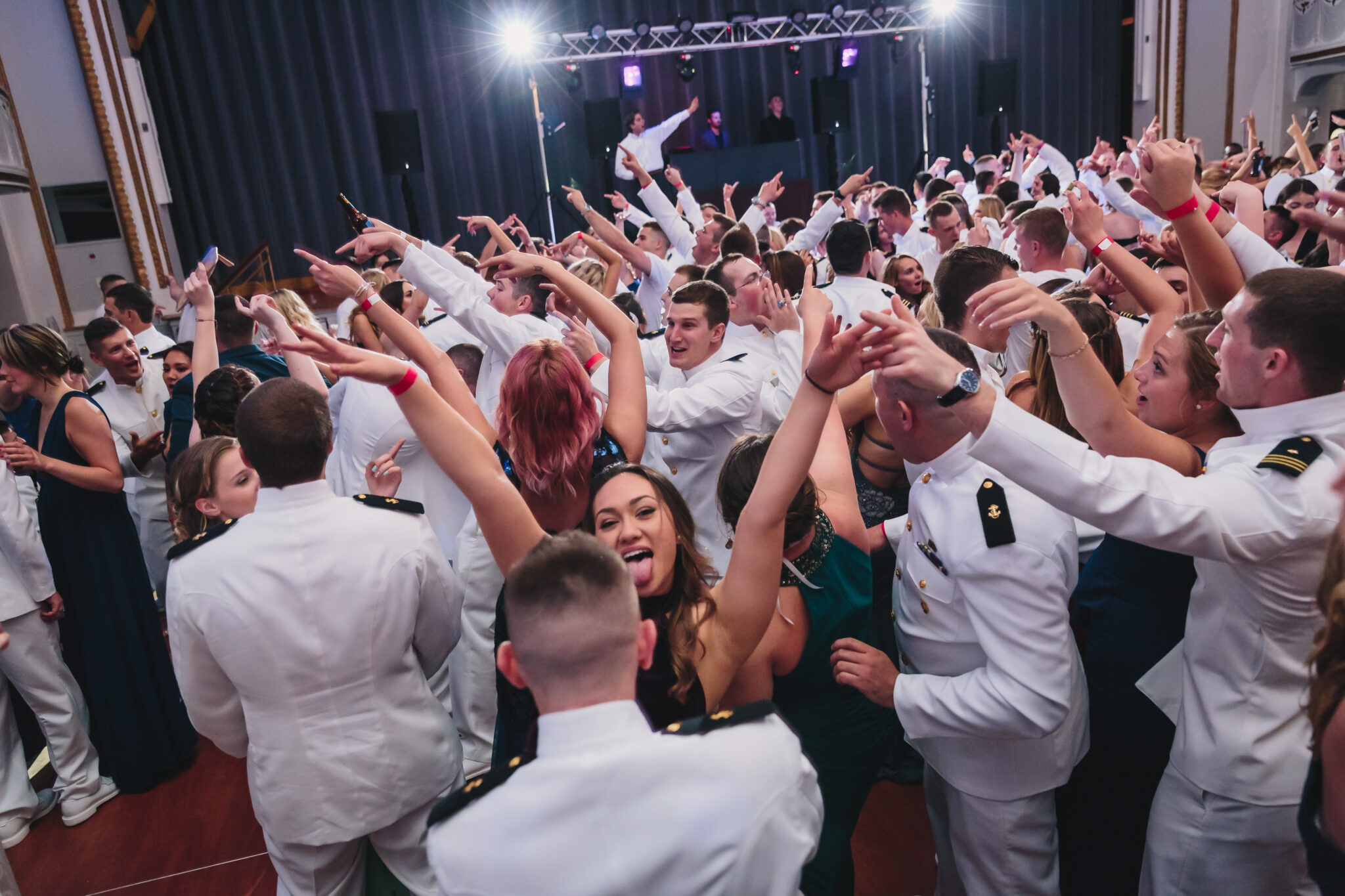 Club-style intelligent lighting at Massachusetts event