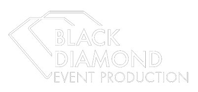 Black Diamond inverted white logo on dark background