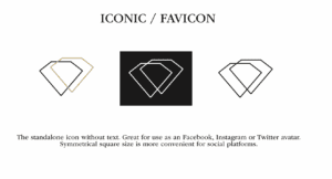 Black Diamond Event Production diamond icon and favicon mark